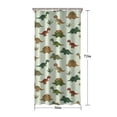 thumbnail image 5 of Light Green Dinosaurs Plants Pattern Shower Curtain 36"x72" ,Bathroom Decorative Shower Curtains Set with 12 Hooks,Modern Waterproof Washable Shower Curtain, 5 of 6
