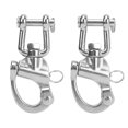 thumbnail image 1 of 2PCS Snap Shackle 316 Stainless Steel Quick Release High Strength Universal for Sailboat Rigging, 1 of 7