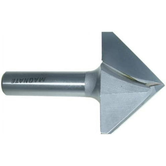 Magnate 709 V-Grooving Router Bits - 90 Degree; 2" Cutting Diameter; 1/2" Shank Diameter