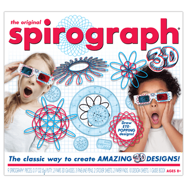 The Original Spirograph 3D from PlayMonster. Designs that appear to jump off the page with Spirograph 3D!