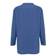 thumbnail image 4 of felwors Womens Casual Lightweight with Pocketes Long Sleeve Open Front Cardigan Blue, S, 4 of 8