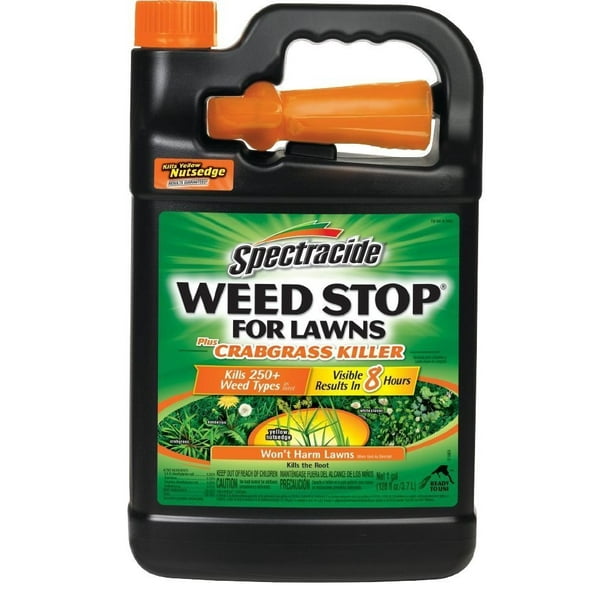 Spectracide Weed Stop For Lawns Plus Crabgrass Killer Ready To Use 1 Gallon Walmart Com