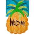 thumbnail image 3 of Briarwood Lane Welcome Pineapple Applique House Flag, 3 of 4