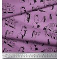 thumbnail image 3 of Soimoi Rayon Fabric Easter Island Statue Face Decor Fabric Printed Yard 42 Inch Wide, 3 of 3