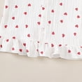 thumbnail image 5 of Xyant Baby Girl Summer Clothes Cute Bow Print Sleeveless Strap Tank Tops Elastic Waist Flare Pants Headband Toddler Infant Spring Outfits (White,2-3 Years), 5 of 7