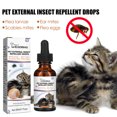 thumbnail image 1 of Xihbxyly Gotas para El Alivio de La Picazón En Mascotas, Fórmula Repelente de Pulgas, Protección Contra Garrapatas y Piojos, Seguro para Cachorros y Mascotas Pequeñas, Ingredientes Vegetales, 30 Ml,, 1 of 7