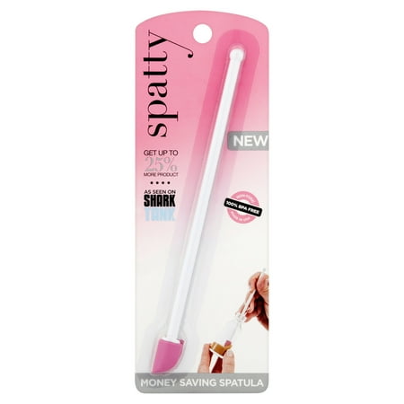 Spatty Money Saving Spatula, Pink, White (Best Makeup Brushes For The Money)