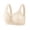 Beige, variant on Ohufall Plus Size Bras for Women 2025 Lace Solid Strap Wrap Bra Wireless Push Up Full Coverage Bra Everyday Underwear Bras, 36B/C-44B/C