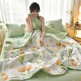 thumbnail image 4 of Hiroekza Summer Cooling Throw Blanket Cooling Comforter Breathable Soft Lightweight for Hot Sleepers Night Sweats Dormitory Bedroom, 4 of 7