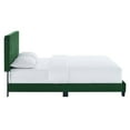 thumbnail image 6 of Modway Celine Channel Tufted Performance Velvet King Platform Bed in Emerald, 6 of 8