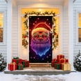 thumbnail image 4 of Ouuluon Light Up Christmas Door Cover, 70.9 inches Glow-In-The-Dark Panel for Front Door Holiday Display, 4 of 6