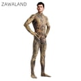 thumbnail image 4 of Monos de moda para hombre, disfraz de cosplay con estampado de lentejuelas, monos de fitness Zentai para adultos, traje de fiesta con cremallera de manga larga para Halloween, 4 of 5