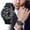 A, variant on Hearth & Gear Men's Fashion Watch With Precise Timing Men's Leisure Business Hand Precise Timing Watch F91w Electronic Watch Undone for Men A168wa Vibrating Alarm Bracelet Womens Dive Watch Watch with