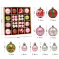 thumbnail image 3 of LSLJS Christmas Tree Ball Ornaments Gift Box Set,44 Pcs 2.36" Shatterproof Glitter Multi-style Hanging Ball Bauble Sphere, Colorful Christmas Theme Pendant Christmas Decorations for Wedding Party, 3 of 3
