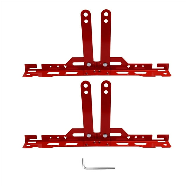 Placas de Alineación de Ruedas para Automóvil, Nivelador de Ruedas Automotriz Ajustable, Herramienta de Balanceo de Ruedas Roja.