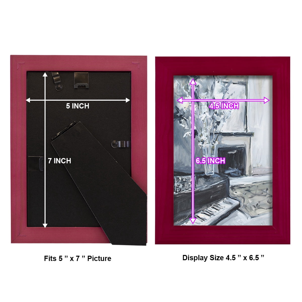 Piano Blues III - Framed Print w/glass - Cherry Red