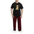 thumbnail image 5 of CafePress - Santa Puppy Men's Dark Pajamas - Men's Dark Loose Fit Cotton Pajama Set, 5 of 7