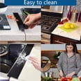 thumbnail image 6 of UHIAGREE Stove Counter Gap Cover,2 pack 25 inch Kitchen Silicone Oven Guards for Sides(Black), 6 of 7
