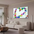 thumbnail image 3 of A Radiant Heart-shaped Pattern Of Multicolored Stars   Canvas Poster Bedroom Decor Sports Landscape Office Room Decor Gift,Frame-style,16x24inch(40x60cm), 3 of 8
