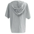 thumbnail image 3 of Birdeem Mode Femme Décontractée Manches Courtes Col en V Imprimé Lettre T-Shirt Blouse, 3 of 5