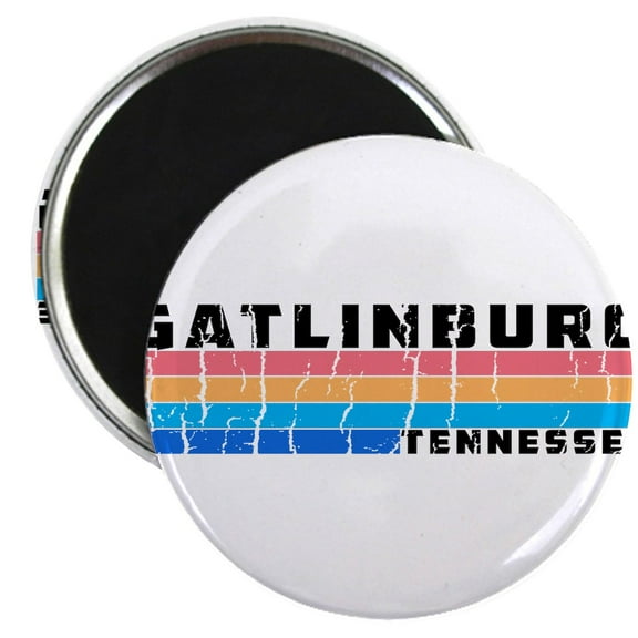 CafePress - Gatlinburg Tennessee Great Smoky Mountains Magnets - 2.25" Round Magnet, Refrigerator Magnet, Button Magnet Style
