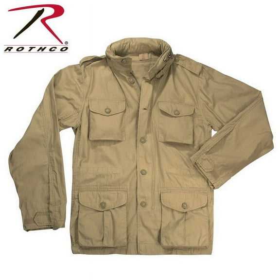 (Price/EA)Rothco 8731 Vintage Lightweight M-65 Jacket-Khaki-XS