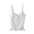 thumbnail image 3 of White Womens Tops Womens Soft Tank Top Vest with In Bra Sleeveless Comfy Stretch Yoga Gym Tops Workout Tank Tops Shirts for Women, 3 of 5