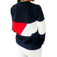 thumbnail image 2 of TWZH Women Color Block Printed Round Neck Long Sleeve Loose Sweatshirts Tops, 2 of 3