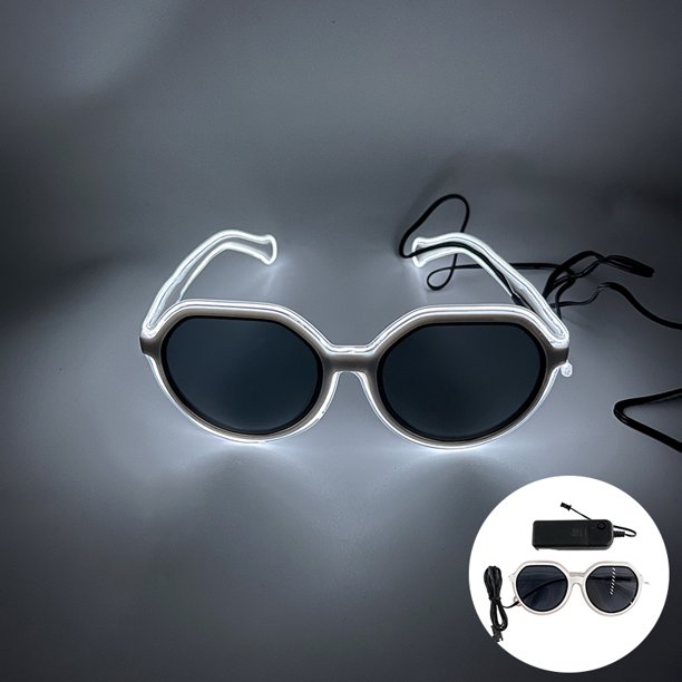 Gafas de sol LED de neón para fiesta, lentes luminosas para fiesta, Rave, mascarada, concierto, gran evento