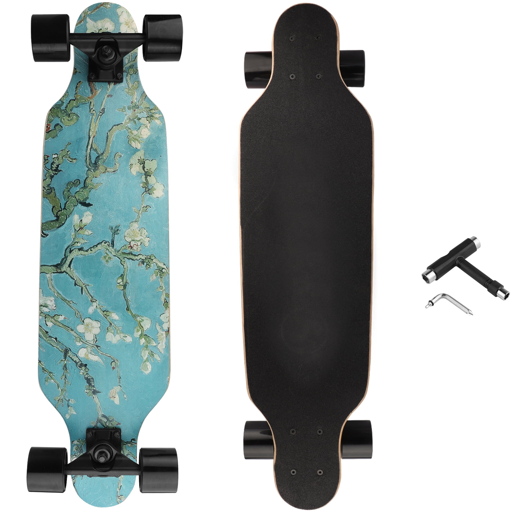31 Longboard Freestyle Carving Cruising Skateboard 8 Layer Maple T-Tool Included 