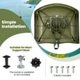 thumbnail image 6 of Gymax Folding Fishing Boat Seat w/High-density Sponge Cushion PVC Surface & PP Frame Green, 6 of 9