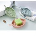 thumbnail image 2 of 3 Pack Soap Dish, Leaf Shower Soap Holder With Drain Tray, Stylish Soap Dish( 3 Color), 2 of 4