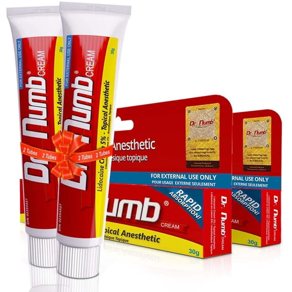 Dr. Numb Topical Anesthetic Numbing Cream for Pain Relief - 30g (2 Pack)