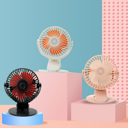 

Greenhome Cooling Fan Rechargeable 360 Degree Rotation 3 Gears Standing Clip on Mute Mini Fan for Outdoor