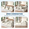 thumbnail image 2 of Modern Modular Sectional Cloud Sofa, Boneless Design with Non-Slip Base & l-Shape Chaise. a Deep Seat Sleeper Sofa for Customizable Spaces, Featuring No Assembly & Plush Comfort, 2 of 7