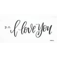 thumbnail image 3 of Imperfect Dust 14x9 Black Modern Framed Museum Art Print Titled - P.S. I Love You, 3 of 5