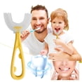 thumbnail image 1 of Dinosaur Style Children'S U-Shape Toothbrush For 360° Thorough Cleansing Whitening Massage Toothbrush U- Type Modeling Toothbrush For Children, Manual Toothbrush, 1 of 1