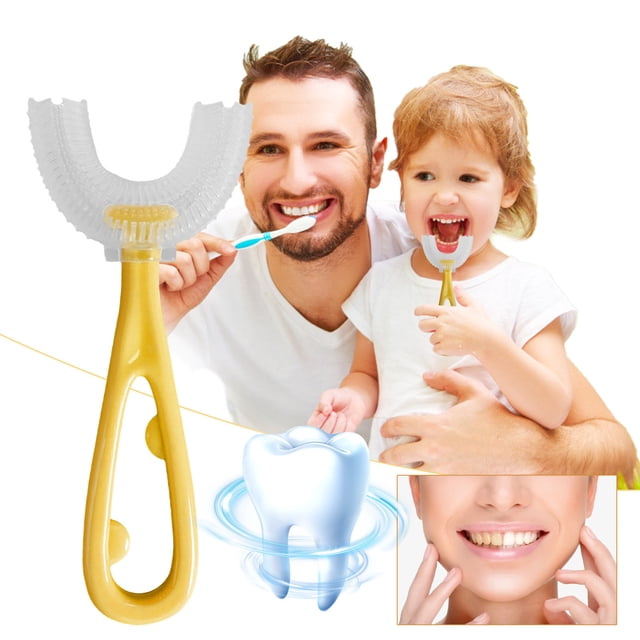Dinosaur Style Children'S U-Shape Toothbrush For 360° Thorough Cleansing Whitening Massage Toothbrush U- Type Modeling Toothbrush For Children, Manual Toothbrush