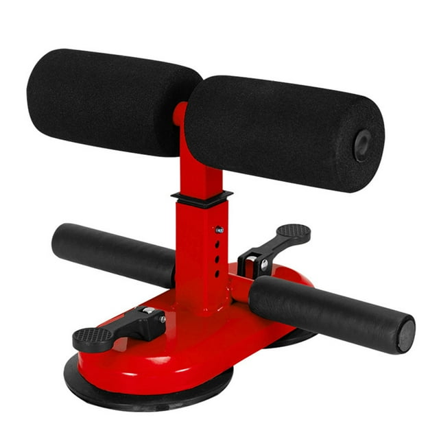Amdohai Portable Sit Up Bar with Double Suction Cups Push Up Trainer with 4 Adjustable Heights Muscle Training Equipment