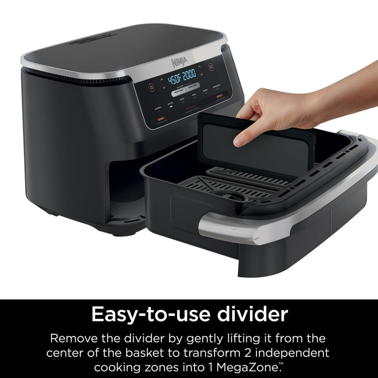 Ninja Foodi 7 Qt Air Fryer, 6-in-1 DualZone FlexBasket Air Fryer