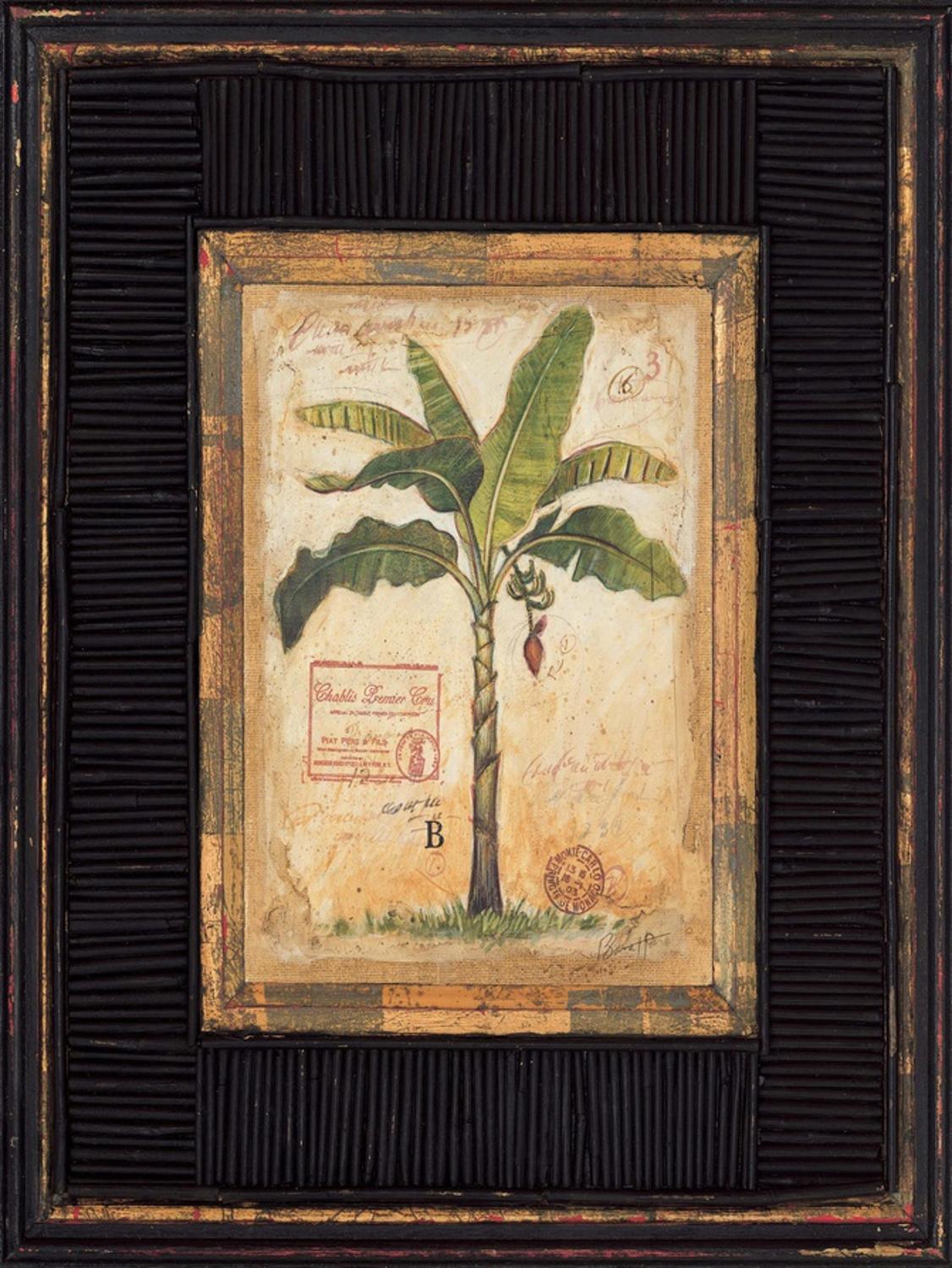 Art.com Banana Palm Art Print by Chad Barrett, Brown Frame  display picture 1