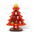 thumbnail image 3 of Matsuzay de decoración de árbol de Navidad adorno de muñeca escritorio centro de decoración Metal artesanía granja decorativa Kits de decoración para fiestas Rojo S Matsuzay HA009214-03B, 3 of 6
