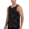 thumbnail image 2 of Easygdp Dinosaur Men's Tank Top, Sleeveless Muscle T Shirts, Breathable, Quick-Dry, Loose for Gym, Running, Fitness - 3X-Large, 2 of 9