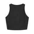 thumbnail image 2 of skull Graphic Print Crop Tank Top, Sleeveless Casual Top For Summer & Spring, Women's Clothing, 2 of 6