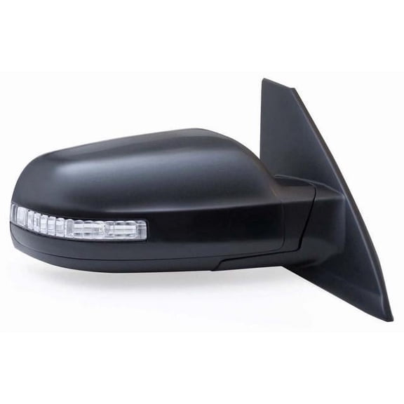 68595N - Fit System Passenger Side Mirror For 08-13 Nissan Altima Coupe, W/ Turn Signal, Black, Ptm Cover, Foldaway, Heated Power
