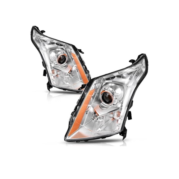 For 2010-2016 Cadillac SRX Halogen LED Projector Headlights Left Right Side Pair