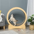 thumbnail image 2 of PawHut Roue de Course pour Chat Tapis Roulant avec Frein Naturel, 2 of 10
