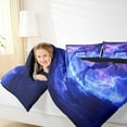 thumbnail image 5 of Manfei Spooky dinosaur Full Size Comforter Sets,Abstract Lighning Bedding Comforter Set,Purple Blue Black Bedding Sets For Teens Boys,Luxury Bedroom Decor Reversible,3-Piece, 5 of 9