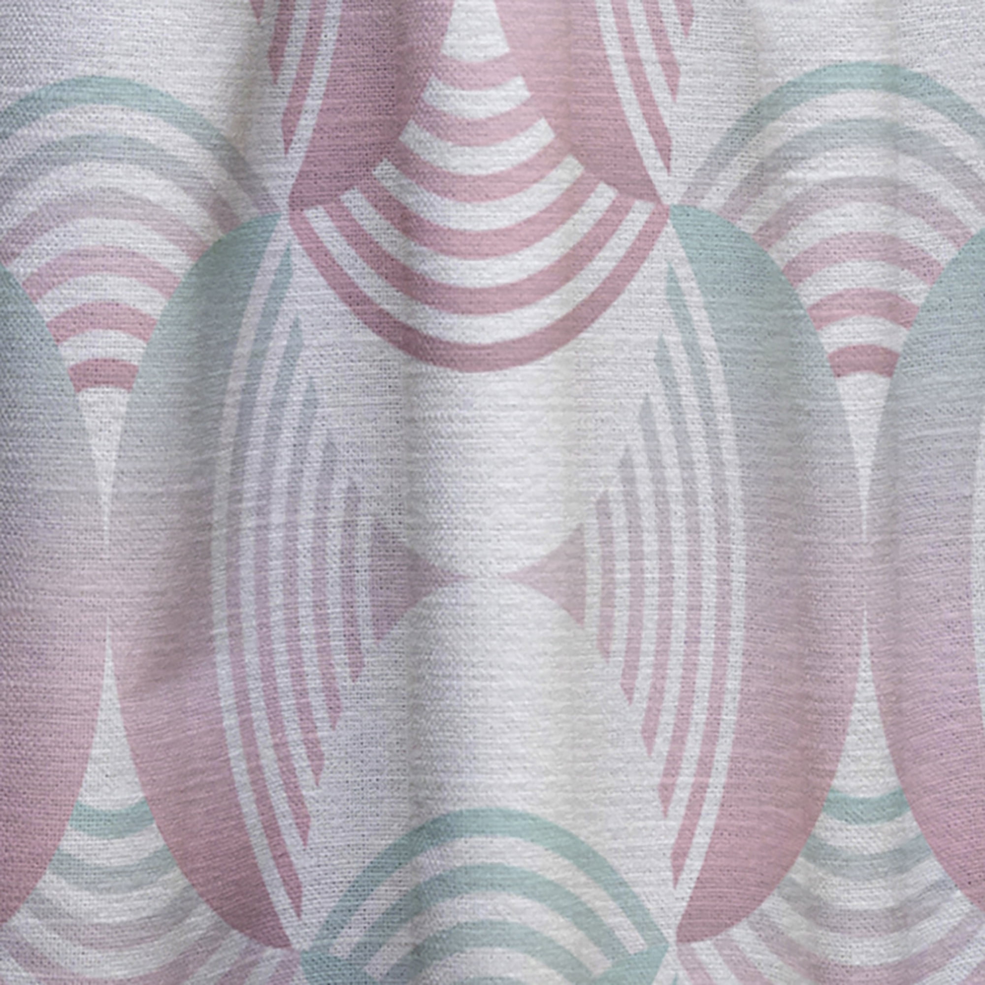 Designart 'Geometrical Abstract Retro Pattern I' Mid-Century Modern Curtain Panel