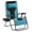 Black Aqua, variant on LILEYI 29in Full Padded Zero Gravity Chair Oversized Outdoor Patio Folding Lounger Adjustable Portable Anti Gravity Recliner w/Carry Strap, Side Cup Tray, Pillow for Beach Yard Lawn Black/Aqua/1